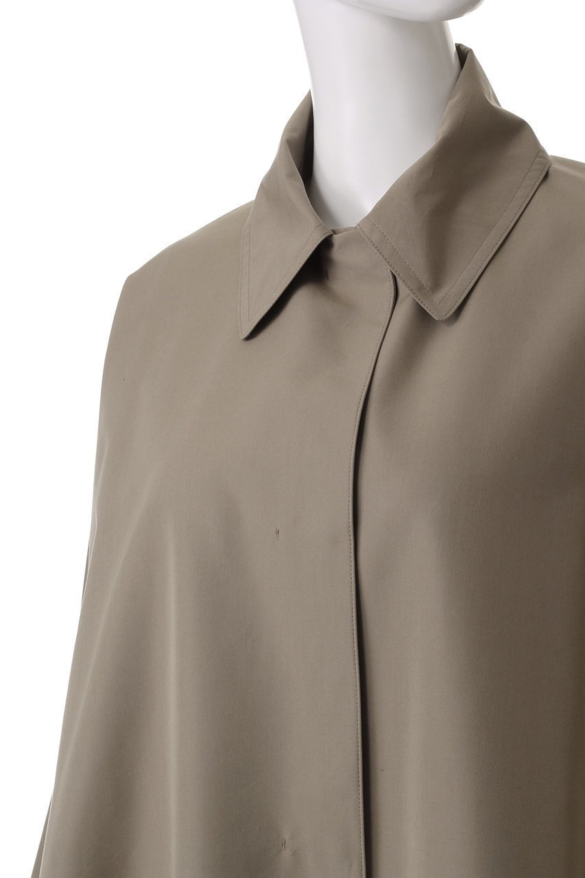 【エブール/ebure】のハイカウントコットンシルク ステンカラーコート 人気、トレンドファッション・服の通販 founy(ファニー) 　ファッション　Fashion　レディースファッション　Fashion for Women　アウター　Coat / Outerwear Collection　コート・ロングコート・ピーコート　Long Coats, Peacoats & More　シルク　Silk, 100% Silk　スリット　Slit, Slit Detail　フォルム　Silhouette, Form　フラット　Flat, Flat Shoes　ロング　Long, Long-Length　other-5|ID: prp329100004343793 ipo3291000000032930152