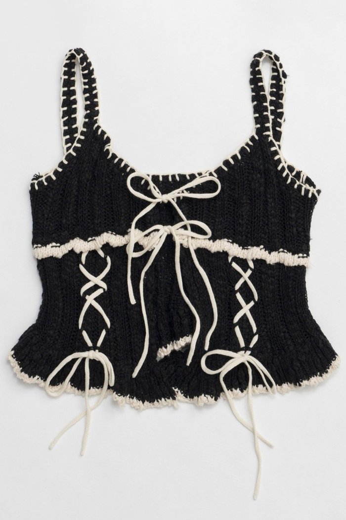 【メゾンスペシャル/MAISON SPECIAL】のWide Rib Lace Up Bustier/ワイドリブレースアップビスチェ インテリア・キッズ・メンズ・レディースファッション・服の通販 founy(ファニー) https://founy.com/ ファッション Fashion レディースファッション WOMEN トップス・カットソー Tops/Tshirt ニット Knit Tops プルオーバー Pullover ビスチェ Bustier フリル Frills レース Race |ID: prp329100004343796 ipo3291000000030316844