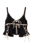 【メゾンスペシャル/MAISON SPECIAL】のWide Rib Lace Up Bustier/ワイドリブレースアップビスチェ BLK(ブラック)|ID: prp329100004343796 ipo3291000000032955020