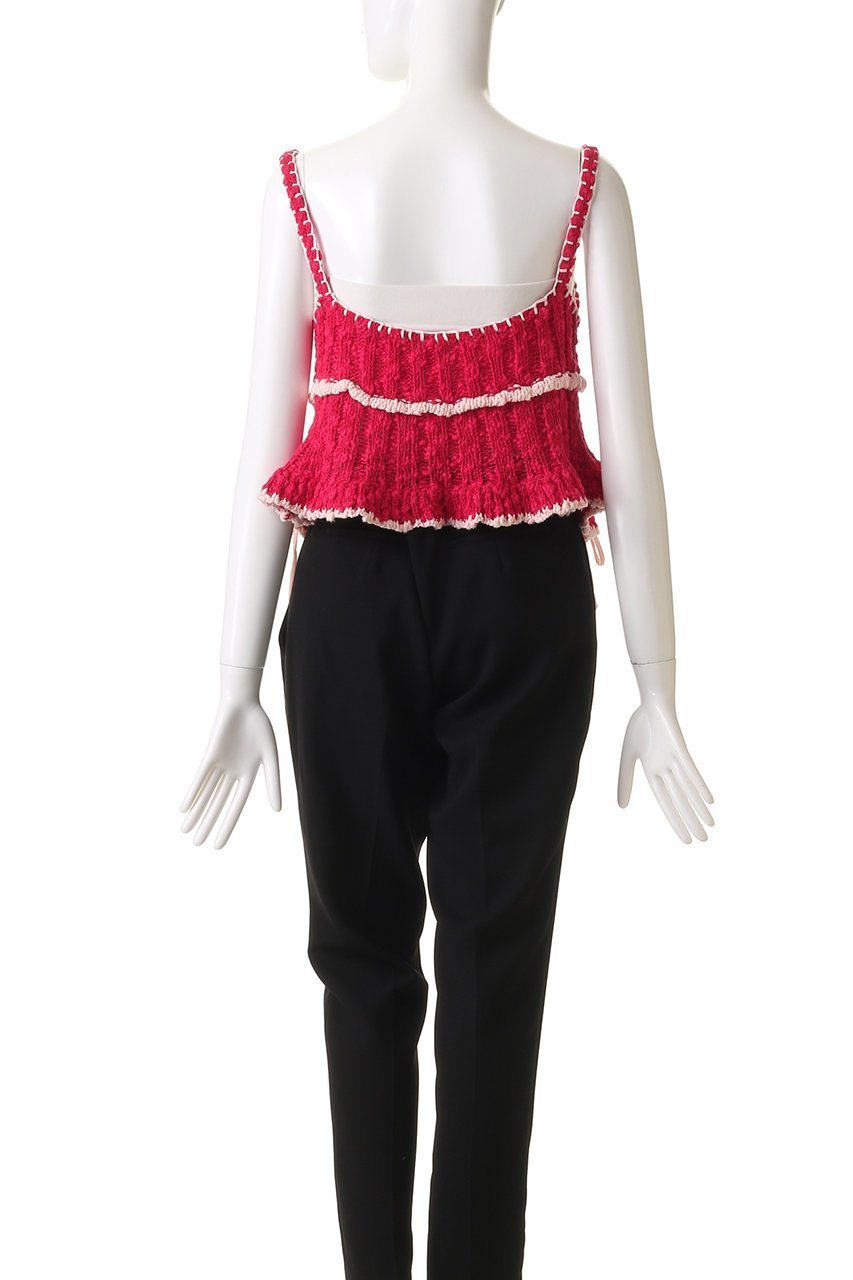 【メゾンスペシャル/MAISON SPECIAL】のWide Rib Lace Up Bustier/ワイドリブレースアップビスチェ 人気、トレンドファッション・服の通販 founy(ファニー) 　ファッション　Fashion　レディースファッション　Fashion for Women　トップス・カットソー　Cut & Sew Tops　ニット　Knit Tops & Sweaters　カジュアルプルオーバー・ニットトップス　Pullovers & Knit Tops / Casual Pullovers　ビスチェ　Bustiers & Corset Tops / Layered Bustier Style　フリル　Frill, Ruffle　レース　Lace, Lace Fabric　other-4|ID: prp329100004343796 ipo3291000000032955041