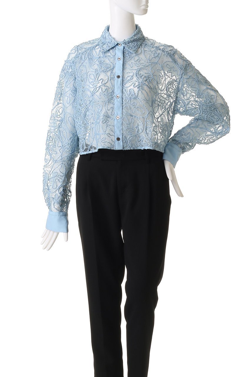 【メゾンスペシャル/MAISON SPECIAL】のEmbroidery Lace Fabric Short Length Shirt/エンブロイダリーレースショートシャツ 人気、トレンドファッション・服の通販 founy(ファニー) ファッション Fashion レディースファッション Fashion for Women トップス・カットソー Cut & Sew Tops シャツ・ブラウス・オフィスカジュアル Elegant Blouses & Button-Ups キャミソール Camisole, Spaghetti Strap Top ショート Short, Short Length スリーブ Sleeve, Long Sleeve / Short Sleeve タンク Tank Top, Sleeveless Top ベーシック Basic, Essential ミックス Mix, Mixed Style レース Lace, Lace Fabric ロング Long, Long-Length 夏 Summer エレガント 上品 Elegant other-2|ID: prp329100004343797 ipo3291000000032874865