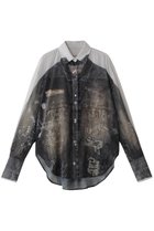 【メゾンスペシャル/MAISON SPECIAL】のDenim Print Shirt/デニムプリントシャツ BLK(ブラック)|ID: prp329100004343800 ipo3291000000035333321