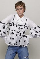 【メゾンスペシャル/MAISON SPECIAL】のSheer Fabric Floral Pattern Multiway Tops/シアーフラワーマルチウェイトップス WHT(ホワイト)|ID: prp329100004343804 ipo3291000000036396382