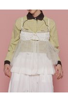 【メゾンスペシャル/MAISON SPECIAL】のSee-through Tulle Tunic/シースルーチュールチュニック WHT(ホワイト)|ID:prp329100004343805