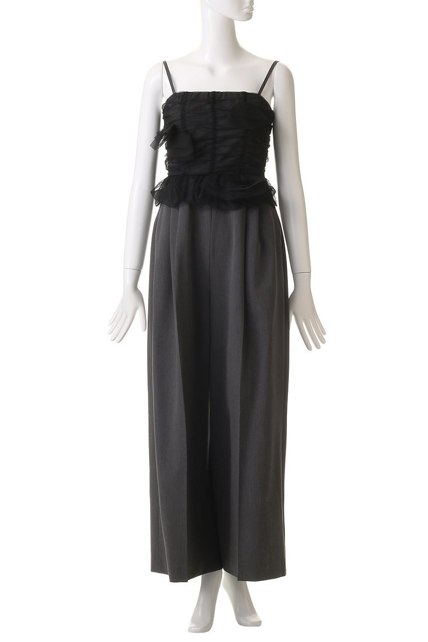 【メゾンスペシャル/MAISON SPECIAL】のTulle Docking All In One/チュールドッキングオールインワン 人気、トレンドファッション・服の通販 founy(ファニー) 　ファッション　Fashion　レディースファッション　WOMEN　パンツ　Pants　エアリー　Airy　ギャザー　Gather　クラシカル　Classical　チュール　Tulle　フィット　Fit　フラワー　Flower　モチーフ　Motif　ワイド　Wide　エレガント 上品　Elegant　other-2|ID: prp329100004343806 ipo3291000000031353761