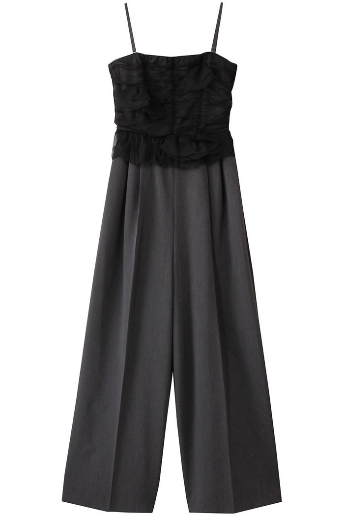 【メゾンスペシャル/MAISON SPECIAL】のTulle Docking All In One/チュールドッキングオールインワン インテリア・キッズ・メンズ・レディースファッション・服の通販 founy(ファニー) https://founy.com/ ファッション Fashion レディースファッション Fashion for Women パンツ Pants & Trousers エアリー Airy Texture ギャザー Gathered, Ruffled クラシカル Classical, Vintage-Inspired チュール Tulip, Tulip Motif フィット Fit, Slim Fit フラワー Flower, Floral モチーフ Motif, Design Theme ワイド Wide, Wide Fit エレガント 上品 Elegant |ID: prp329100004343806 ipo3291000000032940758