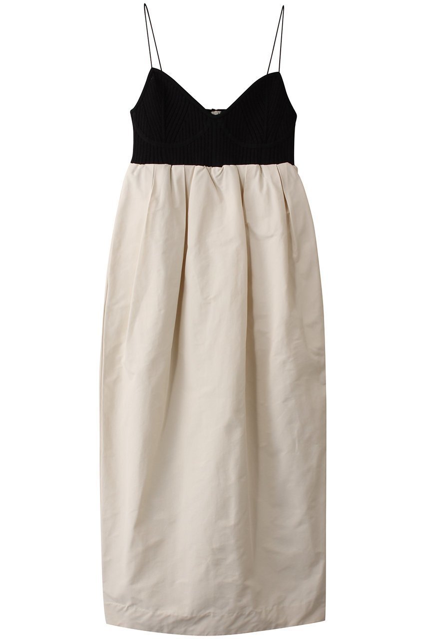 【メゾンスペシャル/MAISON SPECIAL】のKnit Fabric Docking Jacquard Dress/ニットドッキングワンピース インテリア・キッズ・メンズ・レディースファッション・服の通販 founy(ファニー) 　ファッション　Fashion　レディースファッション　Fashion for Women　ワンピース　Dresses　フォーマル・パーティードレス・結婚式用ドレス　Elegant & Casual Dresses　チュニック　Tunic Tops & Dresses　アクセサリー　Fashion Accessories　インナー　Innerwear　オケージョン　Occasion Wear　切替　Switching, Contrast Panel　タフタ　Taffeta, Structured Fabric　チュニック　Tunic, Long Top　チュール　Tulip, Tulip Motif　ドレス　Dress, One-Piece　ビスチェ　Bustier, Corset Top　フィット　Fit, Slim Fit　フォルム　Silhouette, Form　ロング　Long, Long-Length　おすすめ　Recommended / Our Picks　エレガント 上品　Elegant　WHT(ホワイト)|ID: prp329100004343807 ipo3291000000032876812