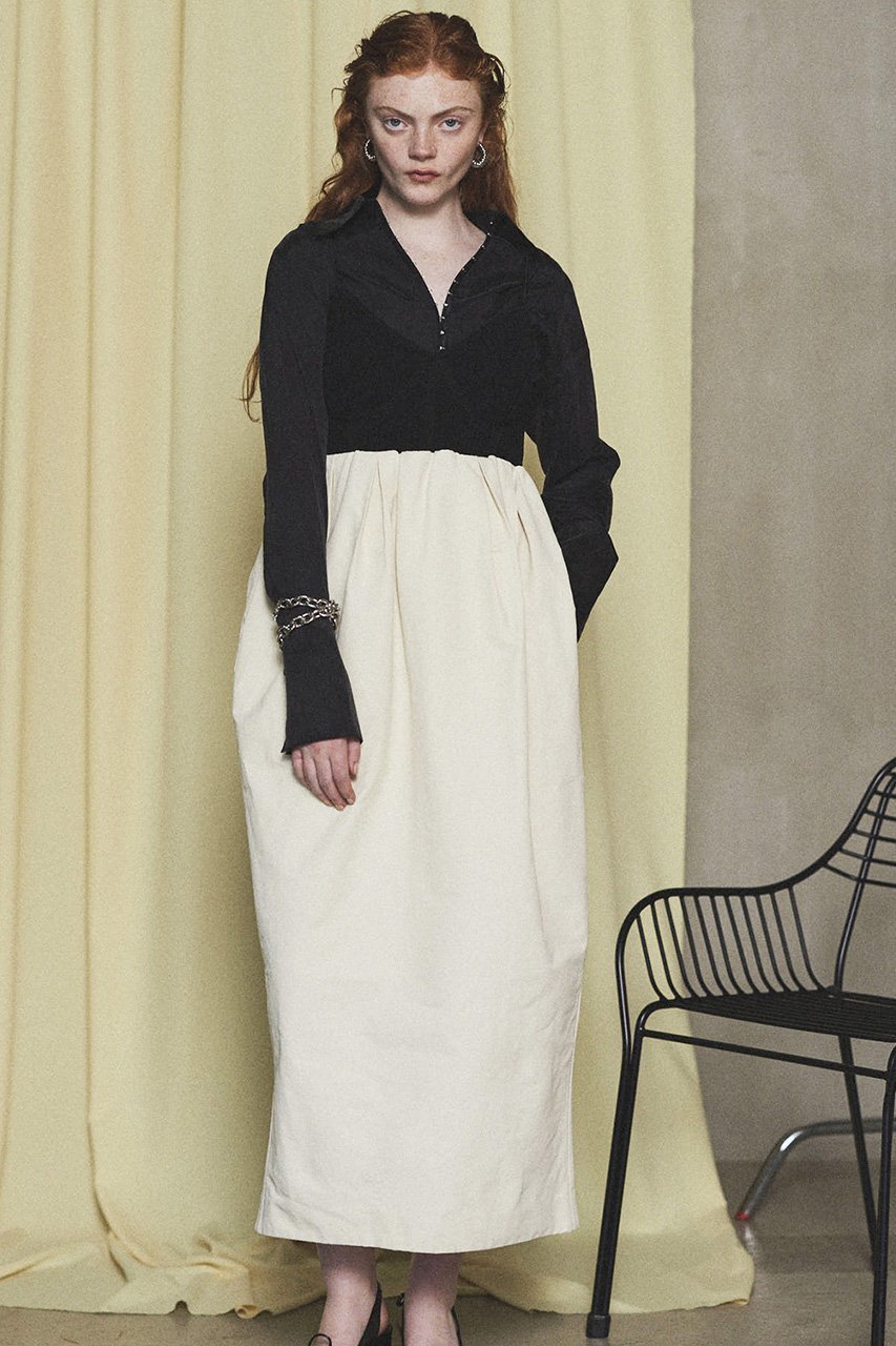 【メゾンスペシャル/MAISON SPECIAL】のKnit Fabric Docking Jacquard Dress/ニットドッキングワンピース 人気、トレンドファッション・服の通販 founy(ファニー) 　ファッション　Fashion　レディースファッション　Fashion for Women　ワンピース　Dresses　フォーマル・パーティードレス・結婚式用ドレス　Elegant & Casual Dresses　チュニック　Tunic Tops & Dresses　アクセサリー　Fashion Accessories　インナー　Innerwear　オケージョン　Occasion Wear　切替　Switching, Contrast Panel　タフタ　Taffeta, Structured Fabric　チュニック　Tunic, Long Top　チュール　Tulip, Tulip Motif　ドレス　Dress, One-Piece　ビスチェ　Bustier, Corset Top　フィット　Fit, Slim Fit　フォルム　Silhouette, Form　ロング　Long, Long-Length　おすすめ　Recommended / Our Picks　エレガント 上品　Elegant　other-8|ID: prp329100004343807 ipo3291000000032876845