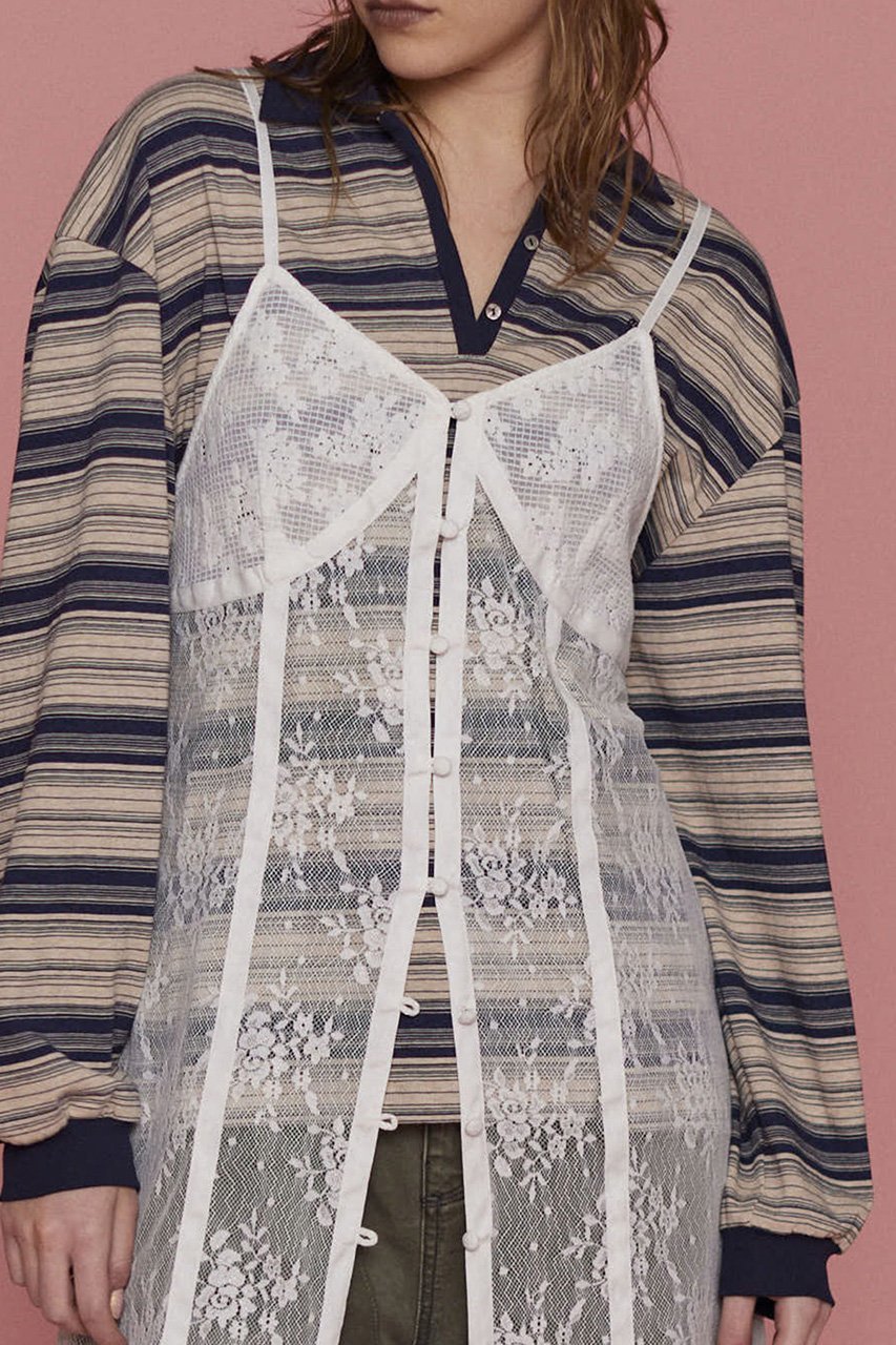 【メゾンスペシャル/MAISON SPECIAL】のLace Docking Camisole Onepiece/レースドッキングキャミワンピース 人気、トレンドファッション・服の通販 founy(ファニー) 　ファッション　Fashion　レディースファッション　Fashion for Women　ワンピース　Dresses　キャミソールワンピース　Camisole Dresses　チュニック　Tunic Tops & Dresses　インナー　Innerwear　エレガント 上品　Elegant　カットソー　Cut and Sewn Top　キャミソール　Camisole, Spaghetti Strap Top　チュニック　Tunic, Long Top　ドレープ　Drape, Draping Fabric　フィット　Fit, Slim Fit　ミックス　Mix, Mixed Style　レース　Lace, Lace Fabric　ロング　Long, Long-Length　other-8|ID: prp329100004343808 ipo3291000000032873008