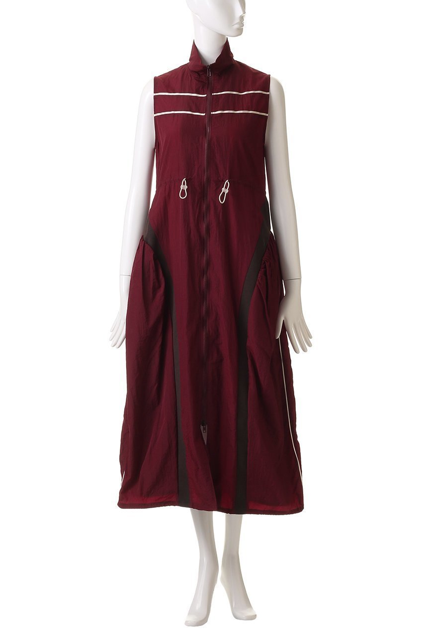 【メゾンスペシャル/MAISON SPECIAL】のSleeveless Track Jersey Flare Silhouette Dress/ノースリーブトラックジャージフレアワンピース 人気、トレンドファッション・服の通販 founy(ファニー) 　ファッション　Fashion　レディースファッション　Fashion for Women　ワンピース　Dresses　フォーマル・パーティードレス・結婚式用ドレス　Elegant & Casual Dresses　チュニック　Tunic Tops & Dresses　インナー　Innerwear　グラス　Glass, Eyewear　シンプル　Simple, Minimal　スポーティ　Sporty, Casual Athletic　タフタ　Taffeta, Structured Fabric　チュニック　Tunic, Long Top　ドローストリング　Drawstring, Pull Cord　長袖　Long Sleeve, Full Sleeve　リラックス　Relax, Relaxed Fit　ロング　Long, Long-Length　夏　Summer　other-2|ID: prp329100004343809 ipo3291000000032879211