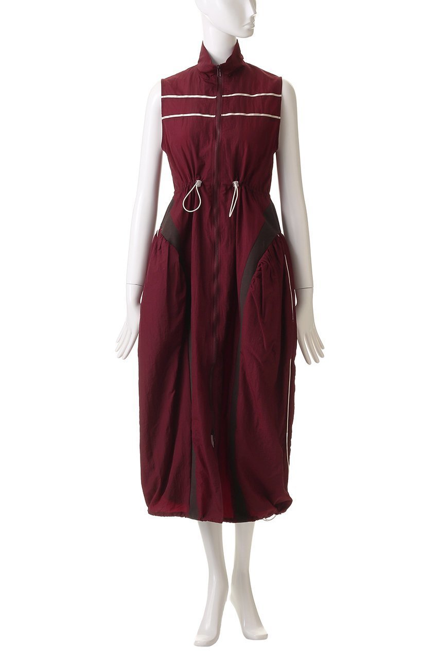 【メゾンスペシャル/MAISON SPECIAL】のSleeveless Track Jersey Flare Silhouette Dress/ノースリーブトラックジャージフレアワンピース 人気、トレンドファッション・服の通販 founy(ファニー) 　ファッション　Fashion　レディースファッション　Fashion for Women　ワンピース　Dresses　フォーマル・パーティードレス・結婚式用ドレス　Elegant & Casual Dresses　チュニック　Tunic Tops & Dresses　インナー　Innerwear　グラス　Glass, Eyewear　シンプル　Simple, Minimal　スポーティ　Sporty, Casual Athletic　タフタ　Taffeta, Structured Fabric　チュニック　Tunic, Long Top　ドローストリング　Drawstring, Pull Cord　長袖　Long Sleeve, Full Sleeve　リラックス　Relax, Relaxed Fit　ロング　Long, Long-Length　夏　Summer　other-6|ID: prp329100004343809 ipo3291000000032879236