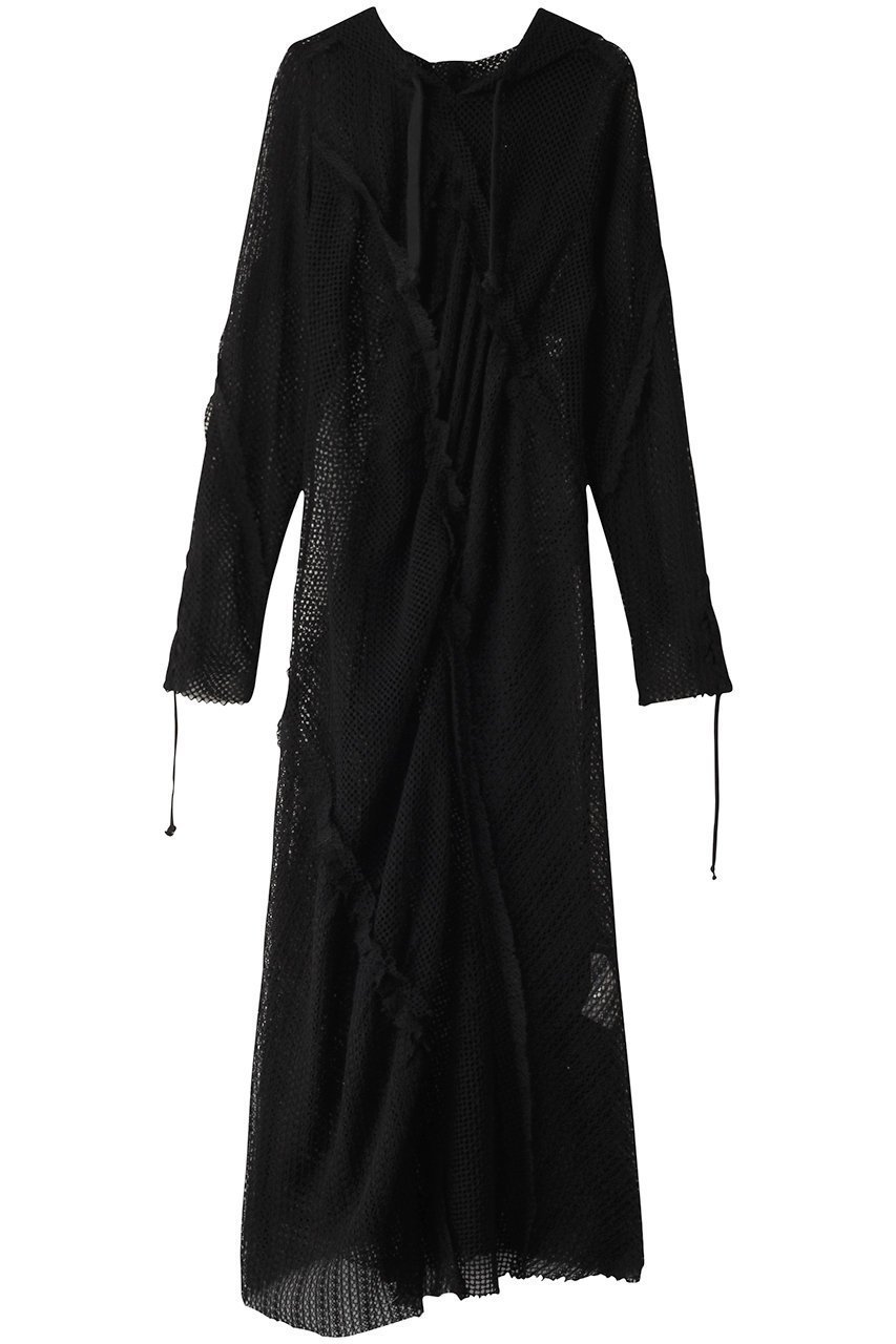 【メゾンスペシャル/MAISON SPECIAL】のMesh Fabric Docking Hood Dress/メッシュドッキングフードワンピース 人気、トレンドファッション・服の通販 founy(ファニー) 　ファッション　Fashion　レディースファッション　Fashion for Women　ワンピース　Dresses　フォーマル・パーティードレス・結婚式用ドレス　Elegant & Casual Dresses　チュニック　Tunic Tops & Dresses　チュニック　Tunic, Long Top　ドッキング　Docking, Mixed Material　フリンジ　Fringe, Tassel　メッシュ　Mesh, Net Fabric　ロング　Long, Long-Length　 other-1|ID: prp329100004343810 ipo3291000000032874529