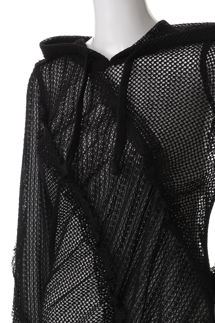【メゾンスペシャル/MAISON SPECIAL】のMesh Fabric Docking Hood Dress/メッシュドッキングフードワンピース 人気、トレンドファッション・服の通販 founy(ファニー) 　ファッション　Fashion　レディースファッション　Fashion for Women　ワンピース　Dresses　フォーマル・パーティードレス・結婚式用ドレス　Elegant & Casual Dresses　チュニック　Tunic Tops & Dresses　チュニック　Tunic, Long Top　ドッキング　Docking, Mixed Material　フリンジ　Fringe, Tassel　メッシュ　Mesh, Net Fabric　ロング　Long, Long-Length　other-5|ID: prp329100004343810 ipo3291000000032874562