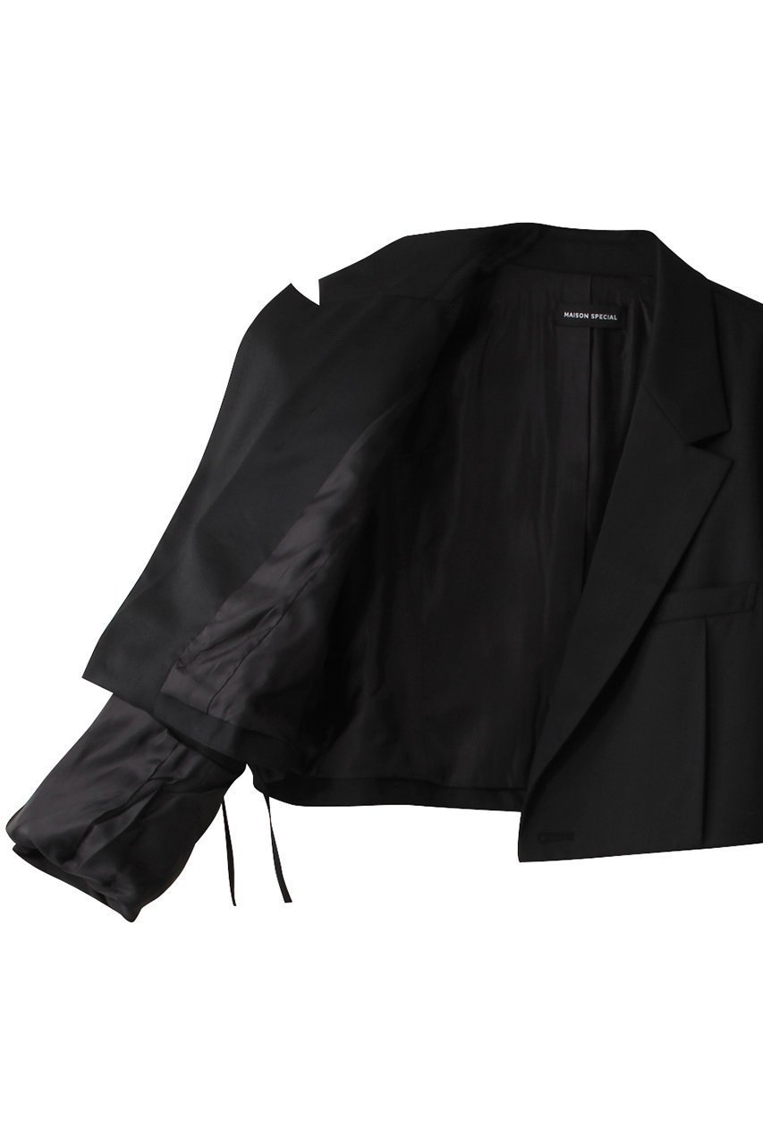 【メゾンスペシャル/MAISON SPECIAL】のLace Up Short Length Jacket/レースアップショートジャケット 人気、トレンドファッション・服の通販 founy(ファニー) 　ファッション　Fashion　レディースファッション　Fashion for Women　アウター　Coat / Outerwear Collection　レディースジャケット・軽アウター　Jackets　クラシカル　Classical, Vintage-Inspired　グラデーション　Gradient, Ombre　コンパクト　Compact, Small Size　ショート　Short, Short Length　ジャケット　Jacket, Outerwear　セットアップ　Set-Up, Coordinated Outfit　チェック　Check, Plaid, Tartan　マニッシュ　Mannish, Boyish　ロマンティック　Romantic, Feminine Style　おすすめ　Recommended / Our Picks　エレガント 上品　Elegant　other-6|ID: prp329100004343811 ipo3291000000032964194