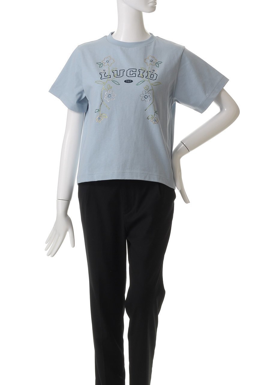 【メゾンスペシャル/MAISON SPECIAL】のLUCID Glitter Flower T-shirt/LUCIDキラキラフラワーTシャツ 人気、トレンドファッション・服の通販 founy(ファニー) 　ファッション　Fashion　レディースファッション　Fashion for Women　トップス・カットソー　Cut & Sew Tops　シャツ・ブラウス・オフィスカジュアル　Elegant Blouses & Button-Ups　ロングTシャツ・Tシャツ　Longline T-Shirts & Tees　カットソー・ベーシックTシャツ　Cut-and-Sewn Tops / Stretch Tees & Basics　インナー　Innerwear　春　Spring　カットソー　Cut and Sewn Top　ショート　Short, Short Length　ジャケット　Jacket, Outerwear　ストーン　Stone, Gem-Like　スリーブ　Sleeve, Long Sleeve / Short Sleeve　長袖　Long Sleeve, Full Sleeve　フラワー　Flower, Floral　プリント　Print, Printed Pattern　半袖　Short Sleeve, Half Sleeve　モチーフ　Motif, Design Theme　ロング　Long, Long-Length　おすすめ　Recommended / Our Picks　夏　Summer　other-2|ID: prp329100004343823 ipo3291000000032873629
