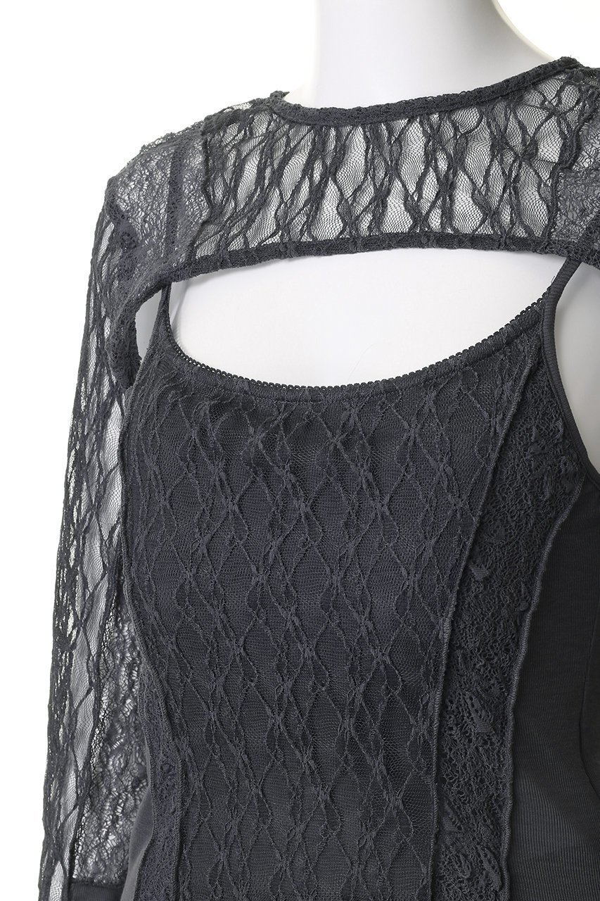 【メゾンスペシャル/MAISON SPECIAL】のMultiway Lace Bolero Camisole Set/マルチウェイレースボレロキャミソールセット 人気、トレンドファッション・服の通販 founy(ファニー) 　ファッション　Fashion　レディースファッション　Fashion for Women　アウター　Coat / Outerwear Collection　ボレロ・ショート丈ジャケット / ドレス羽織りに　Boleros & Short Jackets　トップス・カットソー　Cut & Sew Tops　キャミソール&ノースリーブ　Camisoles & Sleeveless Tops　シャツ・ブラウス・オフィスカジュアル　Elegant Blouses & Button-Ups　ロングTシャツ・Tシャツ　Longline T-Shirts & Tees　カットソー・ベーシックTシャツ　Cut-and-Sewn Tops / Stretch Tees & Basics　インナー　Innerwear　キャミソール　Camisole, Spaghetti Strap Top　キャミワンピース　Cami Dress, Slip Dress　シアー　Sheer, See-Through　ジャケット　Jacket, Outerwear　ストレッチ　Stretch, Stretchy Fabric　タンク　Tank Top, Sleeveless Top　ビスチェ　Bustier, Corset Top　ボレロ　Bolero, Short Cardigan　ミリタリー　Military, Army Style　レース　Lace, Lace Fabric　おすすめ　Recommended / Our Picks　other-5|ID: prp329100004343824 ipo3291000000035862518