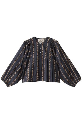 【エスゼット ブロックプリント/SZ Blockprints】 EVA TOP MAGGI ノーカラーブラウス人気、トレンドファッション・服の通販 founy(ファニー) ファッション Fashion レディースファッション WOMEN トップス・カットソー Tops/Tshirt シャツ/ブラウス Shirts/Blouses 2025年 2025 2025春夏・S/S Ss,Spring/Summer,2025 スリーブ Sleeve バランス Balance フォルム Form ロング Long 夏 Summer 春 Spring S/S・春夏 Ss・Spring/Summer |ID:prp329100004343826