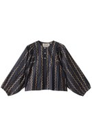 【エスゼット ブロックプリント/SZ Blockprints】のEVA TOP MAGGI ノーカラーブラウス 人気、トレンドファッション・服の通販 founy(ファニー) ファッション Fashion レディースファッション WOMEN トップス・カットソー Tops/Tshirt シャツ/ブラウス Shirts/Blouses 2025年 2025 2025春夏・S/S Ss,Spring/Summer,2025 スリーブ Sleeve バランス Balance フォルム Form ロング Long 再入荷 Restock/Back In Stock/Re Arrival 夏 Summer 春 Spring S/S・春夏 Ss・Spring/Summer |ID:prp329100004343826