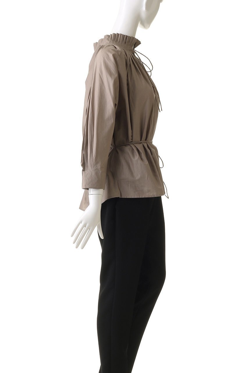 【マーレット/MERLETTE】のSHORE プリーツネックブラウス 人気、トレンドファッション・服の通販 founy(ファニー) 　ファッション　Fashion　レディースファッション　WOMEN　トップス・カットソー　Tops/Tshirt　シャツ/ブラウス　Shirts/Blouses　シンプル　Simple　スリーブ　Sleeve　プリーツ　Pleats　リボン　Ribbon　ロング　Long　エレガント 上品　Elegant　other-3|ID: prp329100004343829 ipo3291000000031354038