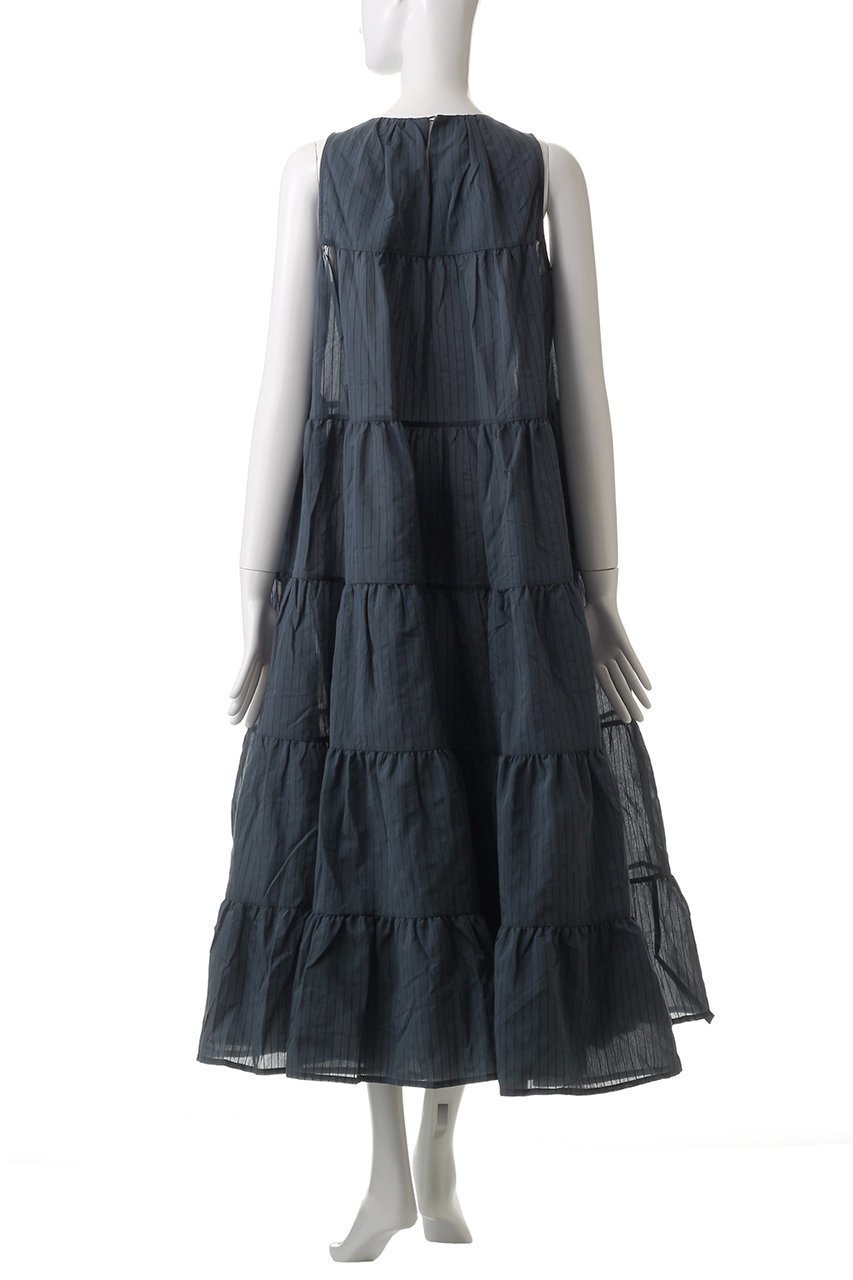 【マーレット/MERLETTE】のCRON STRIPE ハイネックアンクル丈ティアードドレス 人気、トレンドファッション・服の通販 founy(ファニー) 　ファッション　Fashion　レディースファッション　Ladies' Fashion Online　ワンピース　Dress　ドレス　Party Dresses　チュニック　Tunic　アンクル　Uncle　サンダル　Sandals　スニーカー　Sneakers　ダウン　Down　チュニック　Tunic　ドレス　Dress　ハイネック　High Neck　パーティ　Party　再入荷　Restock/Back In Stock/Re Arrival　夏　Summer　春　Spring　S/S・春夏　Ss・Spring/Summer　other-4|ID: prp329100004343831 ipo3291000000032648189