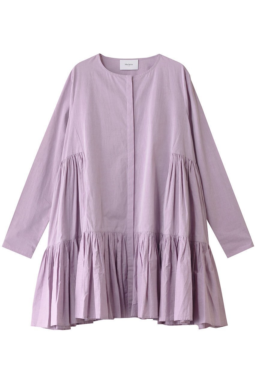 【マーレット/MERLETTE】の【日本限定】MARTEL CHAMBRAY ピンタックボタンフロントティアードドレス インテリア・キッズ・メンズ・レディースファッション・服の通販 founy(ファニー) 　ファッション　Fashion　レディースファッション　Fashion for Women　ワンピース　Dresses　フォーマル・パーティードレス・結婚式用ドレス　Elegant & Casual Dresses　チュニック　Tunic Tops & Dresses　エレガント 上品　Elegant　サンダル　Sandals, Summer Shoes　スニーカー　Sneakers, Trainers　チュニック　Tunic, Long Top　ドレス　Dress, One-Piece　再入荷　Restock / Back in Stock　ピンク|ID: prp329100004343832 ipo3291000000032883507