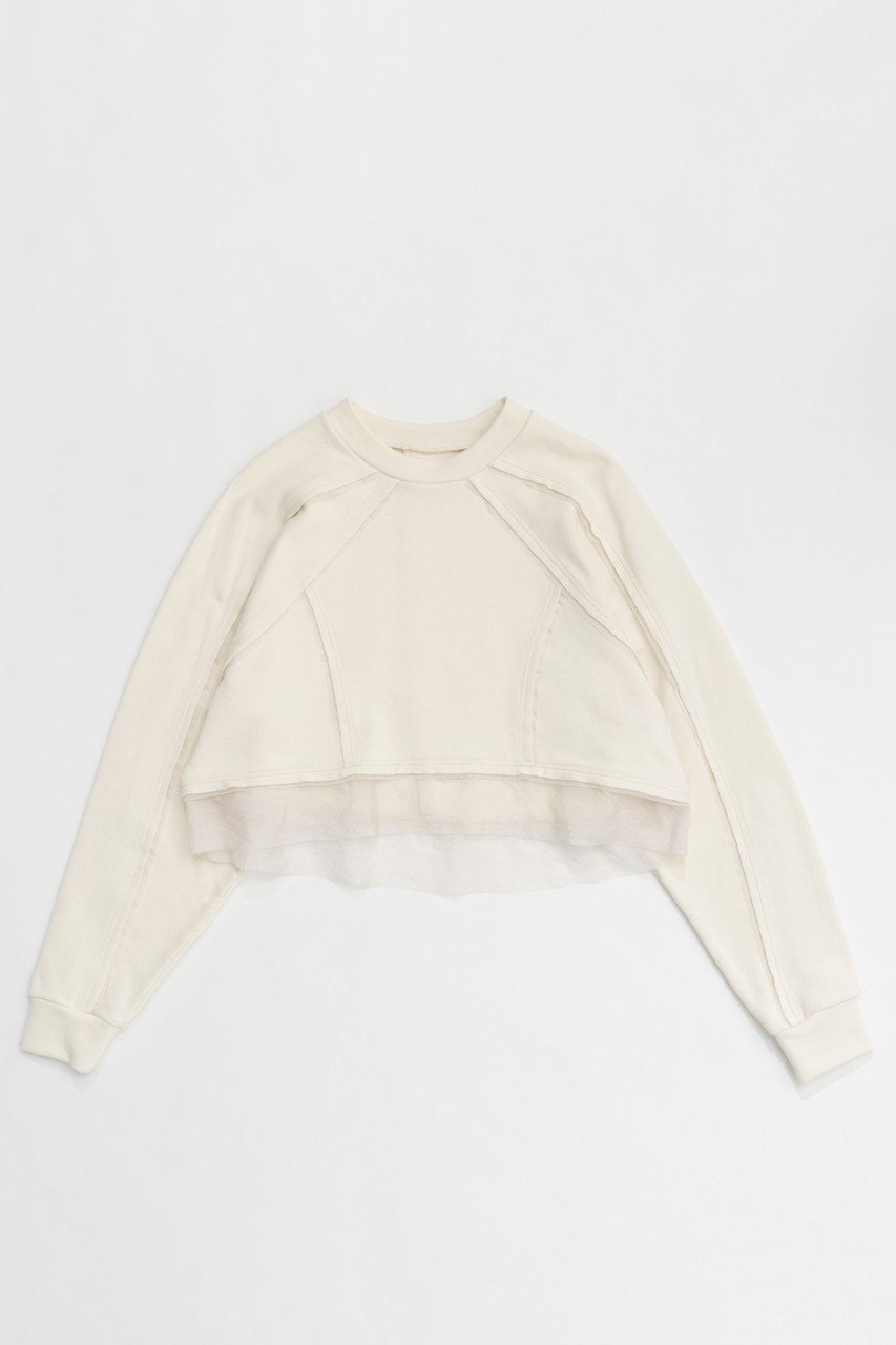 【メゾンスペシャル/MAISON SPECIAL】のOutseam Short Length Sweatshirts/アウトシームショートスウェット インテリア・キッズ・メンズ・レディースファッション・服の通販 founy(ファニー) 　ファッション　Fashion　レディースファッション　WOMEN　トップス・カットソー　Tops/Tshirt　シャツ/ブラウス　Shirts/Blouses　パーカ　Sweats　ロング / Tシャツ　T-Shirts　スウェット　Sweat　カットソー　Cut and Sewn　インナー　Inner　オーガンジー　Organdy　春　Spring　ショート　Short　シンプル　Simple　ルーズ　Loose　ロング　Long　S/S・春夏　Ss・Spring/Summer　夏　Summer　2025年　2025　2025春夏・S/S　Ss,Spring/Summer,2025　O.WHT(オフホワイト)|ID: prp329100004343834 ipo3291000000030316969