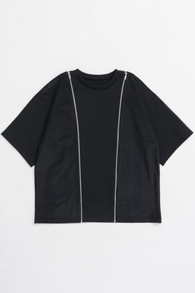 【メゾンスペシャル/MAISON SPECIAL】 Shoulder Zip Design T-shirt/ショルダージップTシャツ人気、トレンドファッション・服の通販 founy(ファニー) ファッション Fashion レディースファッション WOMEN トップス・カットソー Tops/Tshirt シャツ/ブラウス Shirts/Blouses ロング / Tシャツ T-Shirts カットソー Cut and Sewn インナー Inner 春 Spring 吸水 Water Absorption ショート Short ジップ Zip ジャージ Jersey スリーブ Sleeve ボックス Box ロング Long S/S・春夏 Ss・Spring/Summer おすすめ Recommend 夏 Summer 2025年 2025 2025春夏・S/S Ss,Spring/Summer,2025 |ID:prp329100004343835