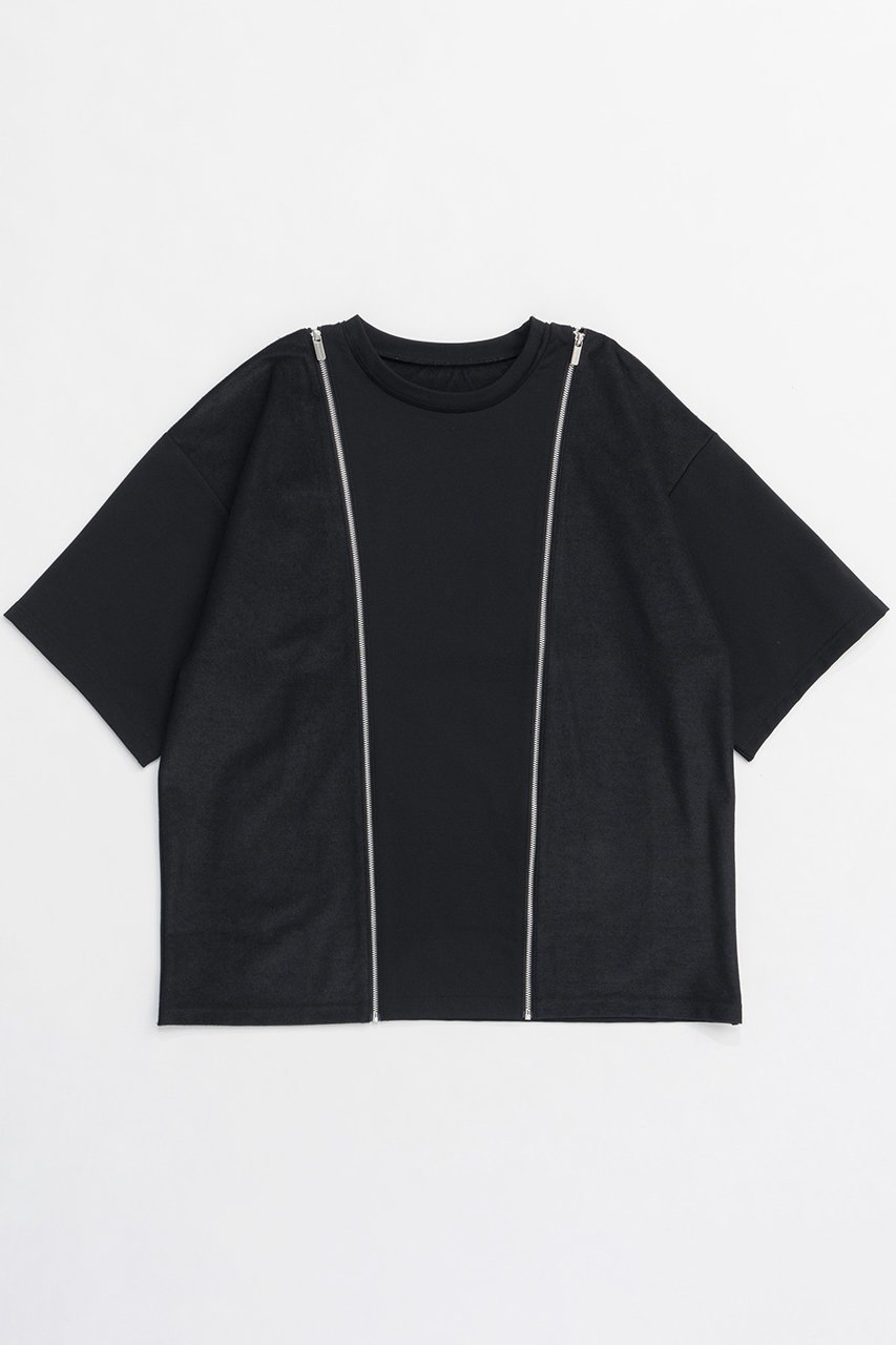 【メゾンスペシャル/MAISON SPECIAL】のShoulder Zip Design T-shirt/ショルダージップTシャツ 人気、トレンドファッション・服の通販 founy(ファニー) 　ファッション　Fashion　レディースファッション　WOMEN　トップス・カットソー　Tops/Tshirt　シャツ/ブラウス　Shirts/Blouses　ロング / Tシャツ　T-Shirts　カットソー　Cut and Sewn　インナー　Inner　春　Spring　吸水　Water Absorption　ショート　Short　ジップ　Zip　ジャージ　Jersey　スリーブ　Sleeve　ボックス　Box　ロング　Long　S/S・春夏　Ss・Spring/Summer　おすすめ　Recommend　夏　Summer　2025年　2025　2025春夏・S/S　Ss,Spring/Summer,2025　 other-1|ID: prp329100004343835 ipo3291000000030316971