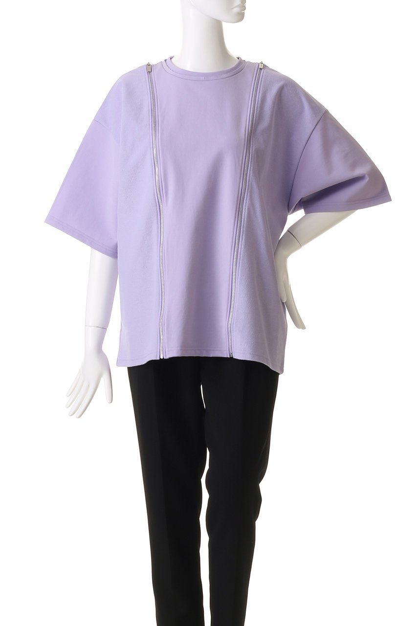 【メゾンスペシャル/MAISON SPECIAL】のShoulder Zip Design T-shirt/ショルダージップTシャツ 人気、トレンドファッション・服の通販 founy(ファニー) 　ファッション　Fashion　レディースファッション　Fashion for Women　トップス・カットソー　Cut & Sew Tops　シャツ・ブラウス・オフィスカジュアル　Elegant Blouses & Button-Ups　ロングTシャツ・Tシャツ　Longline T-Shirts & Tees　カットソー・ベーシックTシャツ　Cut-and-Sewn Tops / Stretch Tees & Basics　インナー　Innerwear　春　Spring　吸水　Absorbent, Quick-Dry　ショート　Short, Short Length　ジップ　Zip, Zipper　スリーブ　Sleeve, Long Sleeve / Short Sleeve　ボックス　Boxy, Box Shape　ロング　Long, Long-Length　おすすめ　Recommended / Our Picks　夏　Summer　other-2|ID: prp329100004343835 ipo3291000000032875186