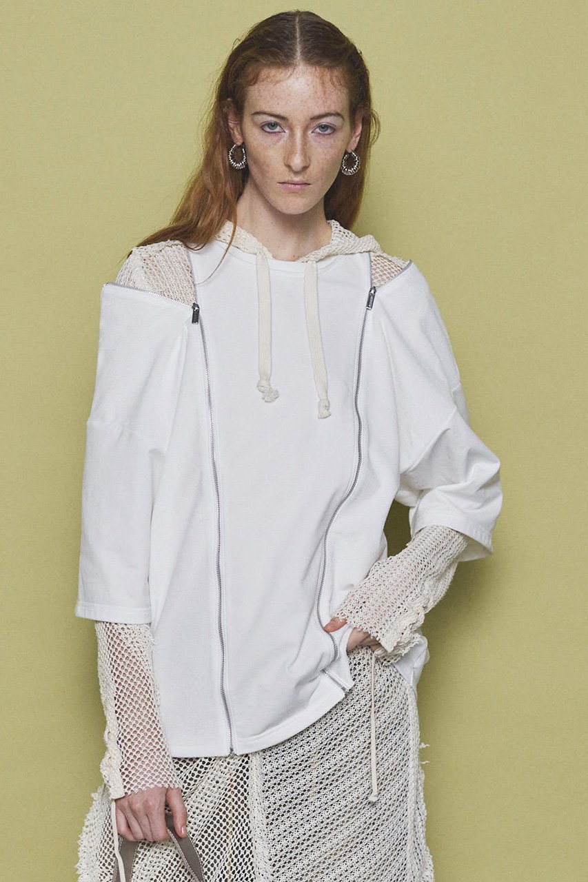 【メゾンスペシャル/MAISON SPECIAL】のShoulder Zip Design T-shirt/ショルダージップTシャツ 人気、トレンドファッション・服の通販 founy(ファニー) 　ファッション　Fashion　レディースファッション　Fashion for Women　トップス・カットソー　Cut & Sew Tops　シャツ・ブラウス・オフィスカジュアル　Elegant Blouses & Button-Ups　ロングTシャツ・Tシャツ　Longline T-Shirts & Tees　カットソー・ベーシックTシャツ　Cut-and-Sewn Tops / Stretch Tees & Basics　インナー　Innerwear　春　Spring　吸水　Absorbent, Quick-Dry　ショート　Short, Short Length　ジップ　Zip, Zipper　スリーブ　Sleeve, Long Sleeve / Short Sleeve　ボックス　Boxy, Box Shape　ロング　Long, Long-Length　おすすめ　Recommended / Our Picks　夏　Summer　other-8|ID: prp329100004343835 ipo3291000000032875214