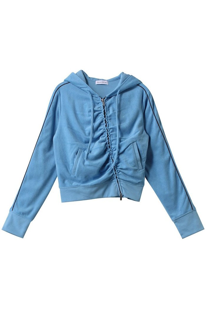 【メゾンスペシャル/MAISON SPECIAL】のGather Pile Fabric Short Length Hoodie/ギャザーパイルショートフーディー インテリア・キッズ・メンズ・レディースファッション・服の通販 founy(ファニー) https://founy.com/ ファッション Fashion レディースファッション Fashion for Women トップス・カットソー Cut & Sew Tops シャツ・ブラウス・オフィスカジュアル Elegant Blouses & Button-Ups レディースパーカー・カジュアルフーディー Casual Hoodies & Sweatshirts ロングTシャツ・Tシャツ Longline T-Shirts & Tees スウェット・クルーネックトップス Sweatshirts & Crewnecks / Relaxed Fit Sweat Tops カットソー・ベーシックTシャツ Cut-and-Sewn Tops / Stretch Tees & Basics ギャザー Gathered, Ruffled ショート Short, Short Length スタイリッシュ Stylish, Fashionable セットアップ Set-Up, Coordinated Outfit トレンド Trend, Trending Now フレア Flare, Flared フロント Front, Front Design おすすめ Recommended / Our Picks |ID: prp329100004343836 ipo3291000000032869583
