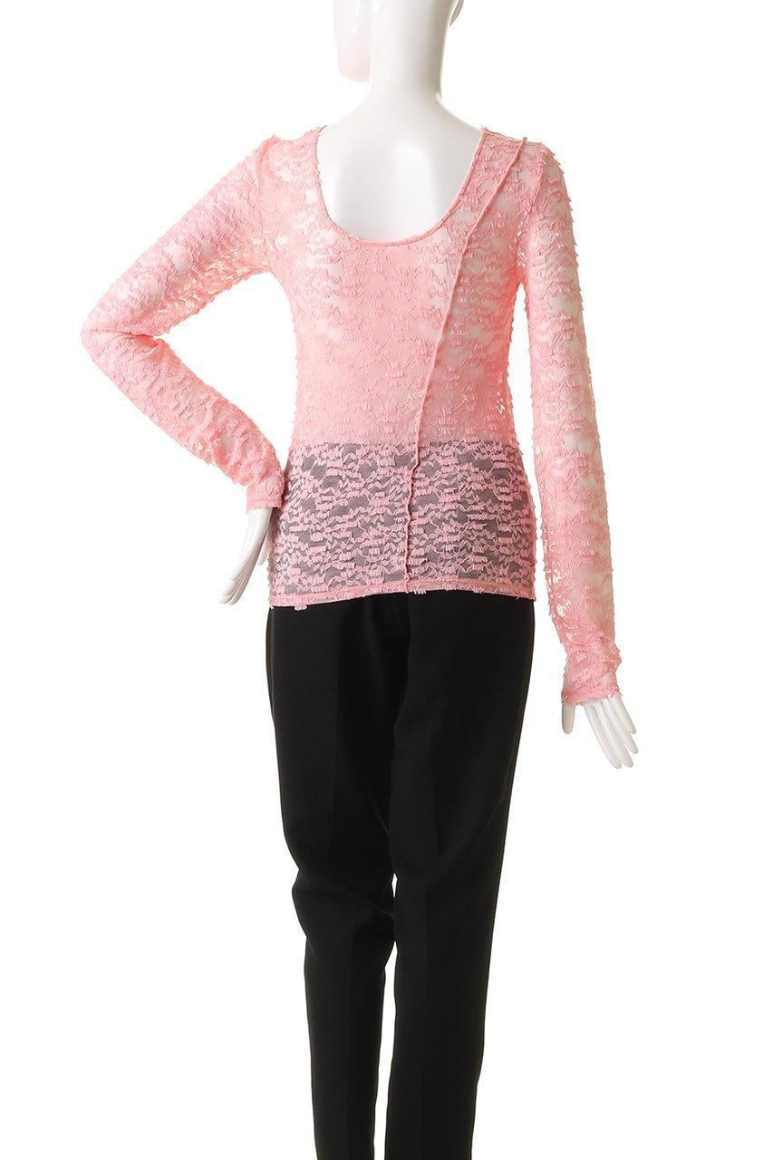 【メゾンスペシャル/MAISON SPECIAL】のFringe Lace Crew Neck Tops/フリンジレースクルートップス 人気、トレンドファッション・服の通販 founy(ファニー) ファッション Fashion レディースファッション Fashion for Women アウター Coat / Outerwear Collection トップス・カットソー Cut & Sew Tops シャツ・ブラウス・オフィスカジュアル Elegant Blouses & Button-Ups ロングTシャツ・Tシャツ Longline T-Shirts & Tees ベスト&ジレ / 重ね着スタイル Vests & Gilets カットソー・ベーシックTシャツ Cut-and-Sewn Tops / Stretch Tees & Basics インナー Innerwear スリーブ Sleeve, Long Sleeve / Short Sleeve フリンジ Fringe, Tassel レース Lace, Lace Fabric ロング Long, Long-Length 別注 Limited Edition, Custom Order other-4|ID: prp329100004343837 ipo3291000000032872774
