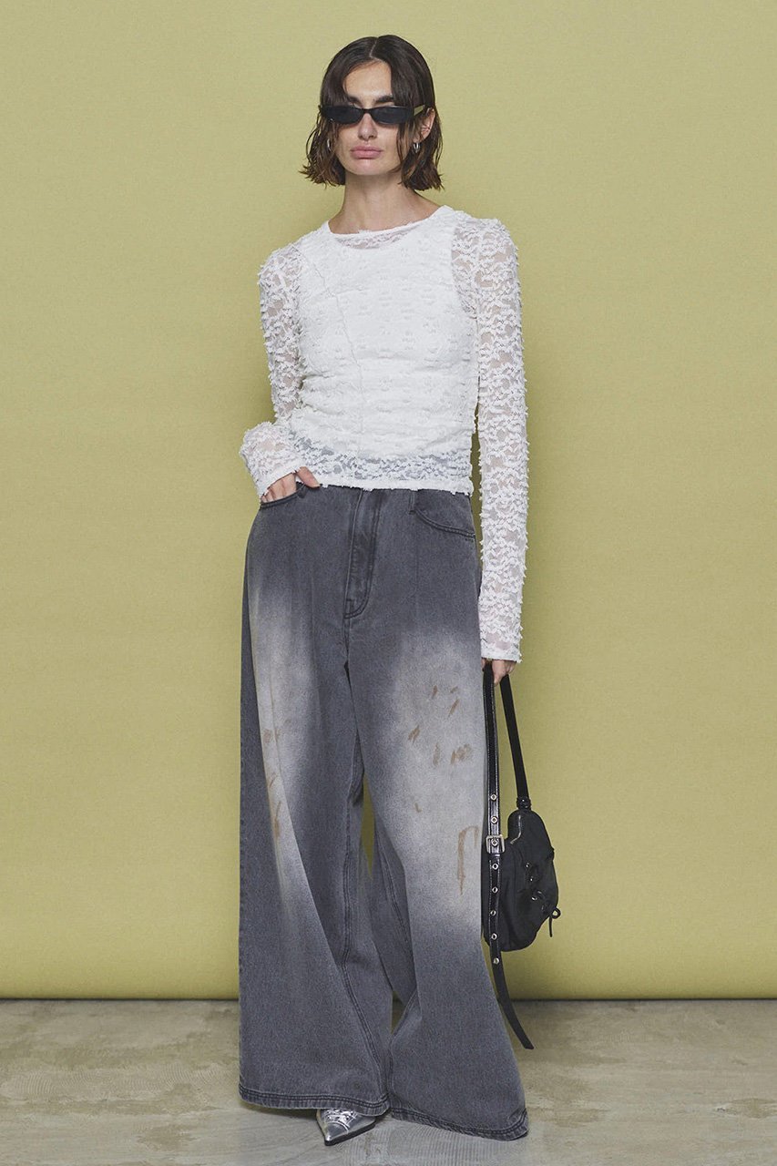 【メゾンスペシャル/MAISON SPECIAL】のFringe Lace Crew Neck Tops/フリンジレースクルートップス 人気、トレンドファッション・服の通販 founy(ファニー) ファッション Fashion レディースファッション Fashion for Women アウター Coat / Outerwear Collection トップス・カットソー Cut & Sew Tops シャツ・ブラウス・オフィスカジュアル Elegant Blouses & Button-Ups ロングTシャツ・Tシャツ Longline T-Shirts & Tees ベスト&ジレ / 重ね着スタイル Vests & Gilets カットソー・ベーシックTシャツ Cut-and-Sewn Tops / Stretch Tees & Basics インナー Innerwear スリーブ Sleeve, Long Sleeve / Short Sleeve フリンジ Fringe, Tassel レース Lace, Lace Fabric ロング Long, Long-Length 別注 Limited Edition, Custom Order other-7|ID: prp329100004343837 ipo3291000000032872795