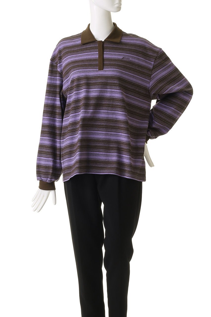 【メゾンスペシャル/MAISON SPECIAL】のBorder Polo Shirt/ボーダーポロシャツ 人気、トレンドファッション・服の通販 founy(ファニー) 　ファッション　Fashion　レディースファッション　Fashion for Women　トップス・カットソー　Cut & Sew Tops　シャツ・ブラウス・オフィスカジュアル　Elegant Blouses & Button-Ups　ロングTシャツ・Tシャツ　Longline T-Shirts & Tees　ポロシャツ・きれいめカジュアル　Smart-Casual Polo Tops　カットソー・ベーシックTシャツ　Cut-and-Sewn Tops / Stretch Tees & Basics　おすすめ　Recommended / Our Picks　スリーブ　Sleeve, Long Sleeve / Short Sleeve　デニム　Denim, Jeans Material　ボーダー　Border, Stripe　ポロシャツ　Polo Shirt, Collared Tee　ロング　Long, Long-Length　ワンポイント　One Point, Statement Accent　other-2|ID: prp329100004343838 ipo3291000000032875244