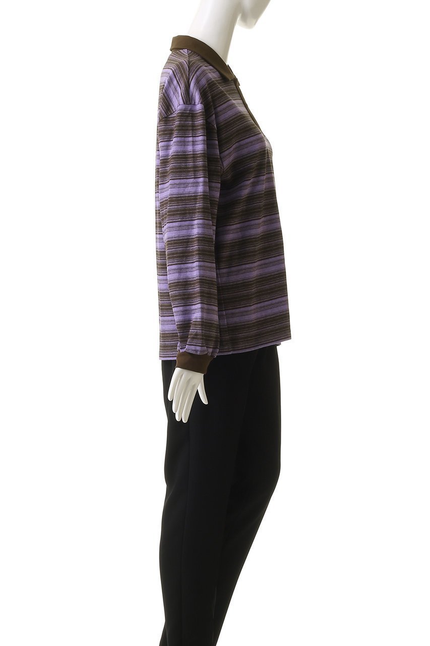 【メゾンスペシャル/MAISON SPECIAL】のBorder Polo Shirt/ボーダーポロシャツ 人気、トレンドファッション・服の通販 founy(ファニー) 　ファッション　Fashion　レディースファッション　Fashion for Women　トップス・カットソー　Cut & Sew Tops　シャツ・ブラウス・オフィスカジュアル　Elegant Blouses & Button-Ups　ロングTシャツ・Tシャツ　Longline T-Shirts & Tees　ポロシャツ・きれいめカジュアル　Smart-Casual Polo Tops　カットソー・ベーシックTシャツ　Cut-and-Sewn Tops / Stretch Tees & Basics　おすすめ　Recommended / Our Picks　スリーブ　Sleeve, Long Sleeve / Short Sleeve　デニム　Denim, Jeans Material　ボーダー　Border, Stripe　ポロシャツ　Polo Shirt, Collared Tee　ロング　Long, Long-Length　ワンポイント　One Point, Statement Accent　other-3|ID: prp329100004343838 ipo3291000000032875250