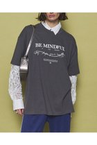 【メゾンスペシャル/MAISON SPECIAL】のBE MINDFUL Logo T-shirt/BE MINDFULロゴTシャツ C.GRY(チャコールグレー)|ID:prp329100004343841