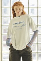 【メゾンスペシャル/MAISON SPECIAL】のBE MINDFUL Logo T-shirt/BE MINDFULロゴTシャツ WHT(ホワイト)|ID: prp329100004343841 ipo3291000000032850718