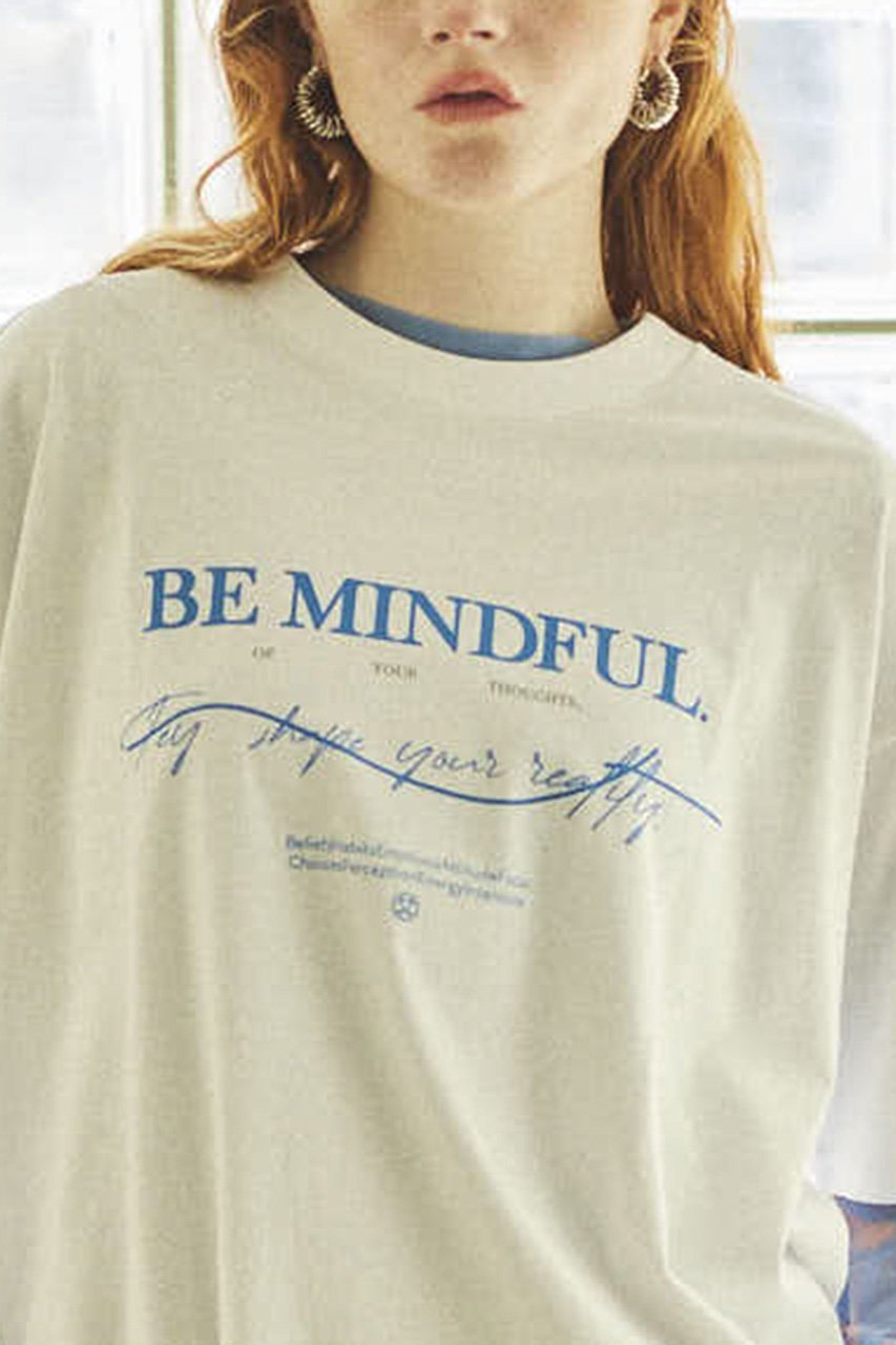 【メゾンスペシャル/MAISON SPECIAL】のBE MINDFUL Logo T-shirt/BE MINDFULロゴTシャツ 人気、トレンドファッション・服の通販 founy(ファニー) 　ファッション　Fashion　レディースファッション　Fashion for Women　トップス・カットソー　Cut & Sew Tops　シャツ・ブラウス・オフィスカジュアル　Elegant Blouses & Button-Ups　ロングTシャツ・Tシャツ　Longline T-Shirts & Tees　カットソー・ベーシックTシャツ　Cut-and-Sewn Tops / Stretch Tees & Basics　ショート　Short, Short Length　スリーブ　Sleeve, Long Sleeve / Short Sleeve　ティアードスカート　Tiered Skirt, Flounced Skirt　定番　Standard, Basic Item　人気　Popular, Best Seller　レース　Lace, Lace Fabric　おすすめ　Recommended / Our Picks　other-4|ID: prp329100004343841 ipo3291000000032850737