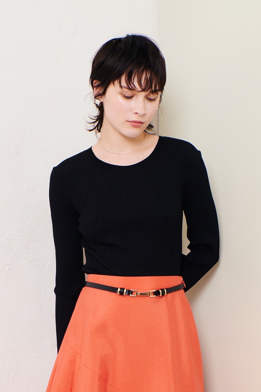 【アルアバイル/allureville】のリブキリカエデザインプルオーバー 人気、トレンドファッション・服の通販 founy(ファニー) 　ファッション　Fashion　レディースファッション　Fashion for Women　トップス・カットソー　Cut & Sew Tops　ニット　Knit Tops & Sweaters　カジュアルプルオーバー・ニットトップス　Pullovers & Knit Tops / Casual Pullovers　インナー　Innerwear　シンプル　Simple, Minimal　エレガント 上品　Elegant　other-6|ID: prp329100004343847 ipo3291000000032954869