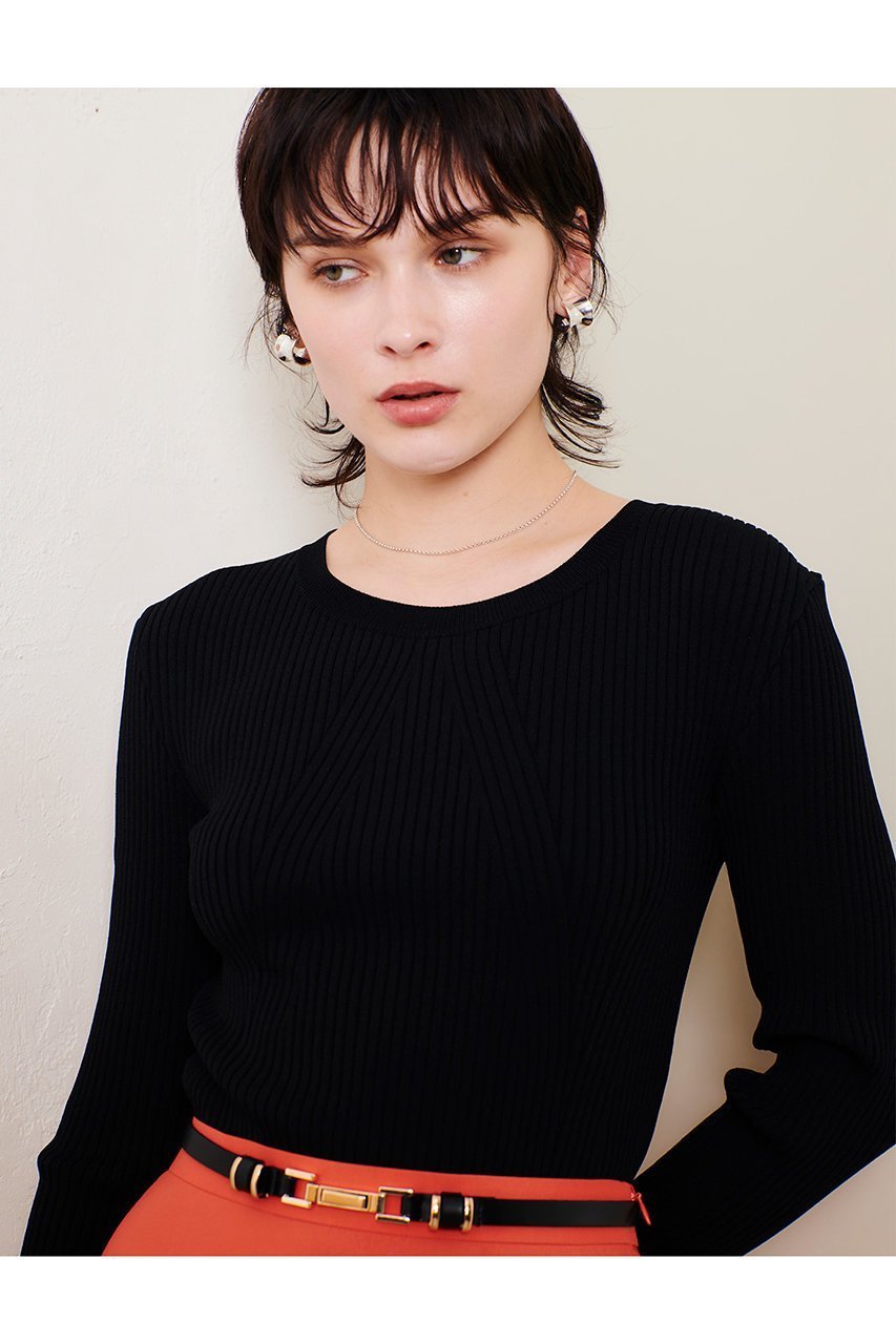 【アルアバイル/allureville】のリブキリカエデザインプルオーバー 人気、トレンドファッション・服の通販 founy(ファニー) 　ファッション　Fashion　レディースファッション　Fashion for Women　トップス・カットソー　Cut & Sew Tops　ニット　Knit Tops & Sweaters　カジュアルプルオーバー・ニットトップス　Pullovers & Knit Tops / Casual Pullovers　インナー　Innerwear　シンプル　Simple, Minimal　エレガント 上品　Elegant　other-7|ID: prp329100004343847 ipo3291000000032954874