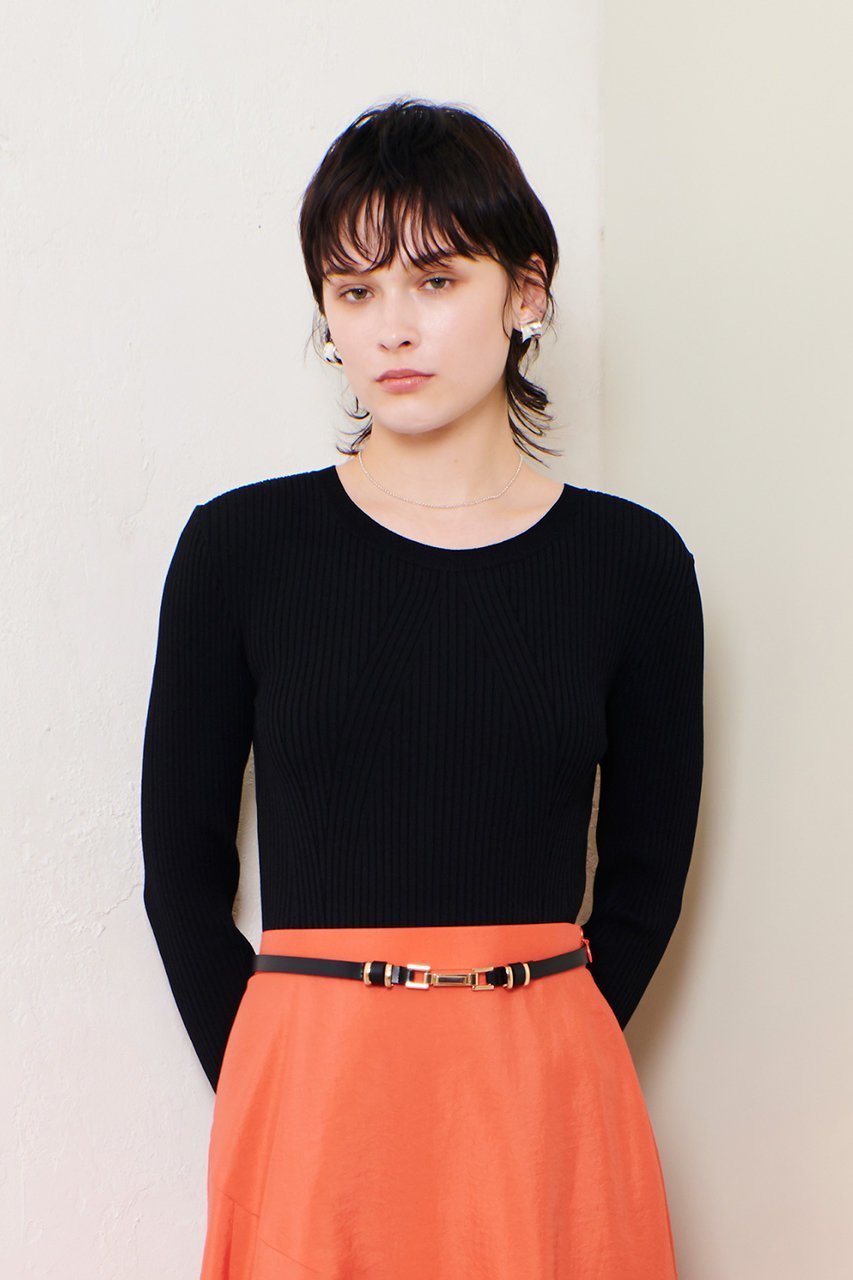 【アルアバイル/allureville】のリブキリカエデザインプルオーバー 人気、トレンドファッション・服の通販 founy(ファニー) 　ファッション　Fashion　レディースファッション　Fashion for Women　トップス・カットソー　Cut & Sew Tops　ニット　Knit Tops & Sweaters　カジュアルプルオーバー・ニットトップス　Pullovers & Knit Tops / Casual Pullovers　インナー　Innerwear　シンプル　Simple, Minimal　エレガント 上品　Elegant　other-8|ID: prp329100004343847 ipo3291000000032954877
