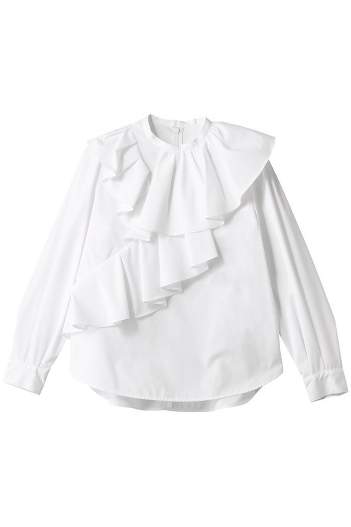 【アルアバイル/allureville】のアシメラッフルブラウス インテリア・キッズ・メンズ・レディースファッション・服の通販 founy(ファニー) https://founy.com/ ファッション Fashion レディースファッション WOMEN トップス・カットソー Tops/Tshirt シャツ/ブラウス Shirts/Blouses おすすめ Recommend アシンメトリー Asymmetry カーディガン Cardigan ジャケット Jacket スリーブ Sleeve デニム Denim フロント Front ラッフル Raffle ロング Long |ID: prp329100004343849 ipo3291000000030317027