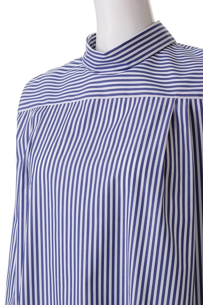 【アルアバイル/allureville】のストライプロールネックPO/シャツ 人気、トレンドファッション・服の通販 founy(ファニー) 　ファッション　Fashion　レディースファッション　WOMEN　トップス・カットソー　Tops/Tshirt　シャツ/ブラウス　Shirts/Blouses　おすすめ　Recommend　カフス　Cuffs　クラシック　Classic　ジャケット　Jacket　スタイリッシュ　Stylish　スリーブ　Sleeve　ダブル　Double　モダン　Modern　ロング　Long　other-5|ID: prp329100004343853 ipo3291000000031354312