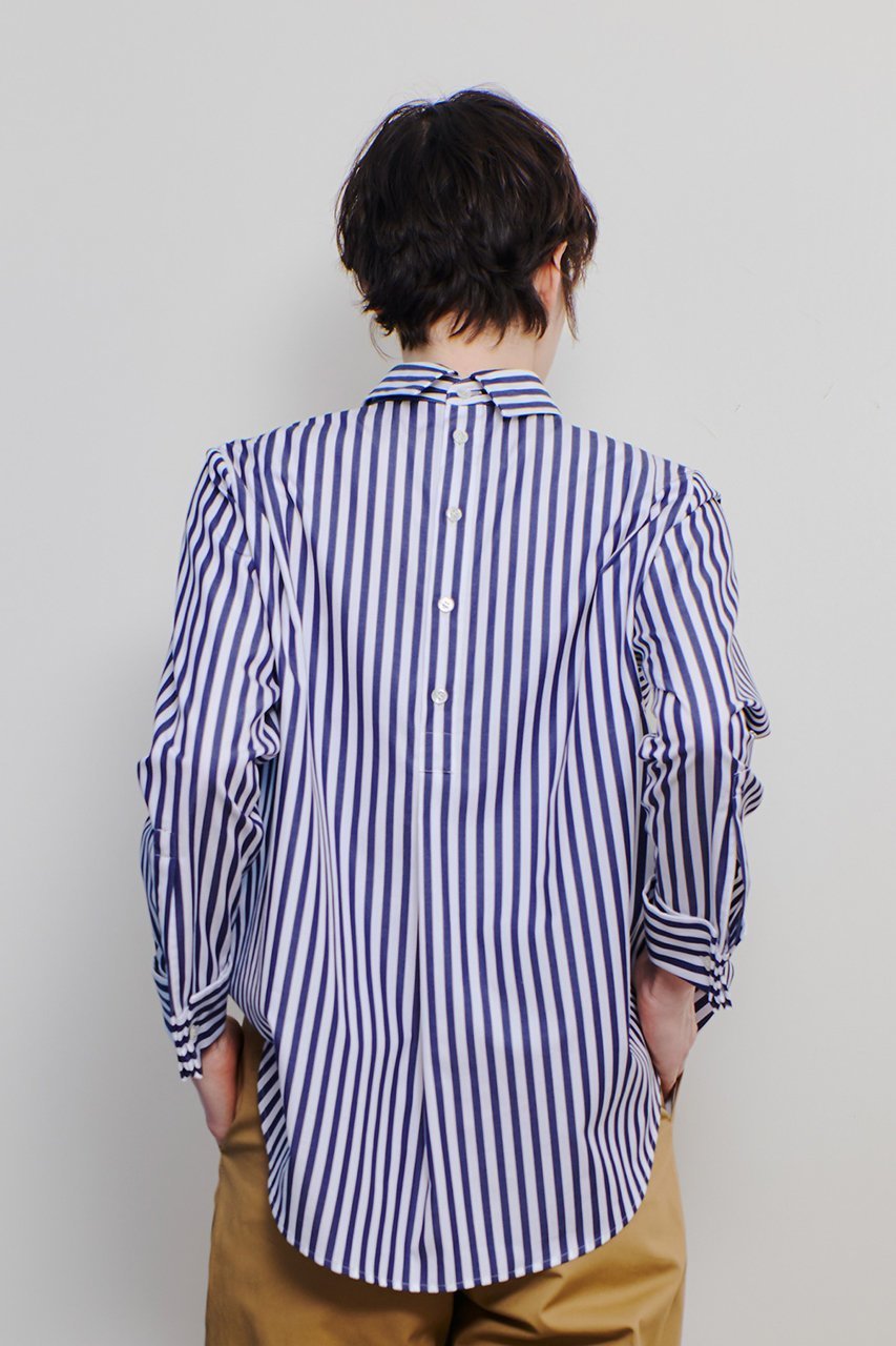 【アルアバイル/allureville】のストライプロールネックPO/シャツ 人気、トレンドファッション・服の通販 founy(ファニー) 　ファッション　Fashion　レディースファッション　WOMEN　トップス・カットソー　Tops/Tshirt　シャツ/ブラウス　Shirts/Blouses　おすすめ　Recommend　カフス　Cuffs　クラシック　Classic　ジャケット　Jacket　スタイリッシュ　Stylish　スリーブ　Sleeve　ダブル　Double　モダン　Modern　ロング　Long　other-8|ID: prp329100004343853 ipo3291000000031354315