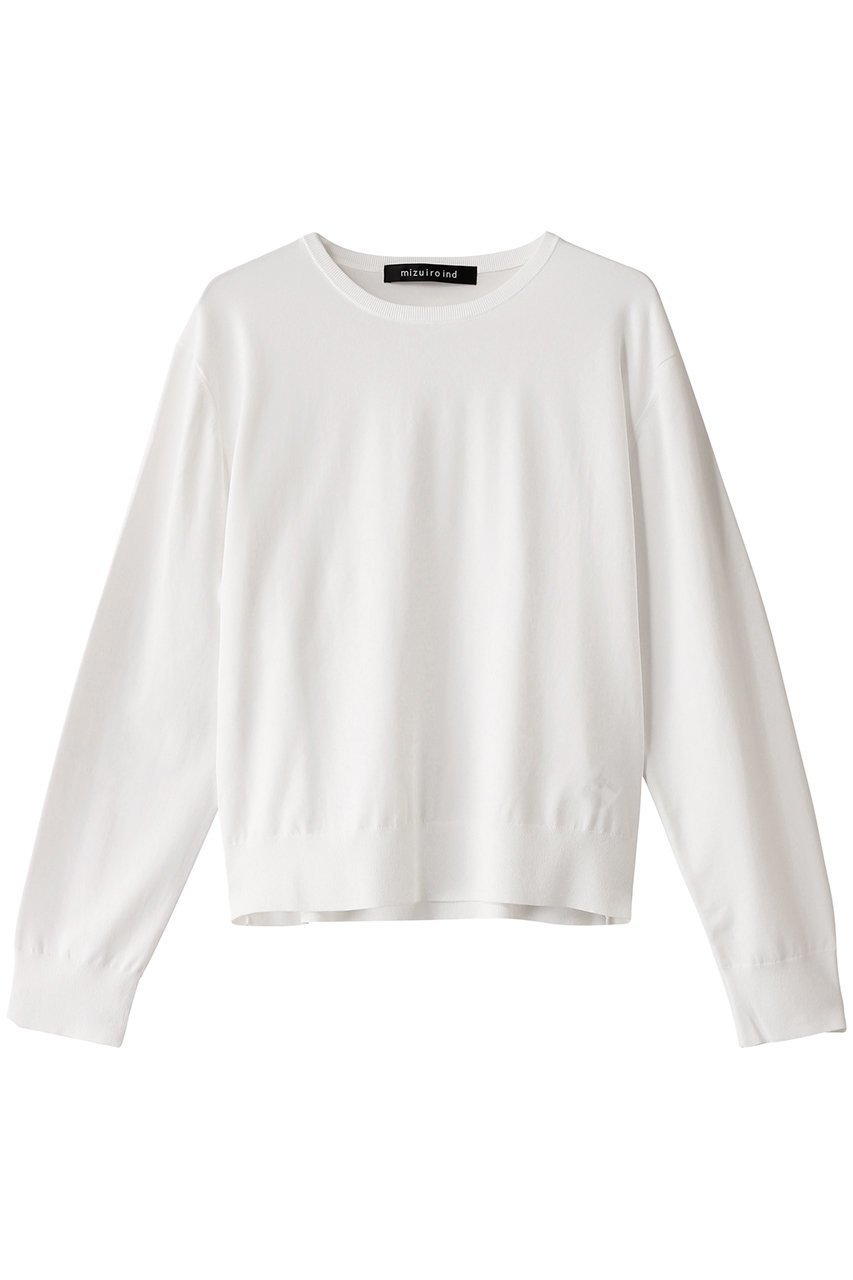 【ミズイロ インド/mizuiro ind】のcrew neck long slv P/O プルオーバー 人気、トレンドファッション・服の通販 founy(ファニー) 　ファッション　Fashion　レディースファッション　WOMEN　トップス・カットソー　Tops/Tshirt　ニット　Knit Tops　プルオーバー　Pullover　2025年　2025　2025春夏・S/S　Ss,Spring/Summer,2025　インナー　Inner　シンプル　Simple　ベーシック　Basic　夏　Summer　春　Spring　S/S・春夏　Ss・Spring/Summer　 other-1|ID: prp329100004343854 ipo3291000000030317040