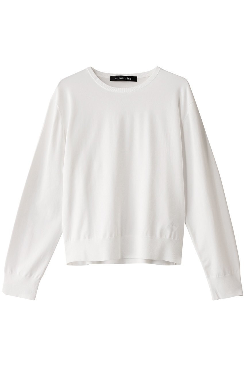 【ミズイロ インド/mizuiro ind】のcrew neck long slv P/O プルオーバー 人気、トレンドファッション・服の通販 founy(ファニー) 　ファッション　Fashion　レディースファッション　Fashion for Women　トップス・カットソー　Cut & Sew Tops　ニット　Knit Tops & Sweaters　カジュアルプルオーバー・ニットトップス　Pullovers & Knit Tops / Casual Pullovers　インナー　Innerwear　シンプル　Simple, Minimal　ベーシック　Basic, Essential　春　Spring　 other-1|ID: prp329100004343854 ipo3291000000032954881