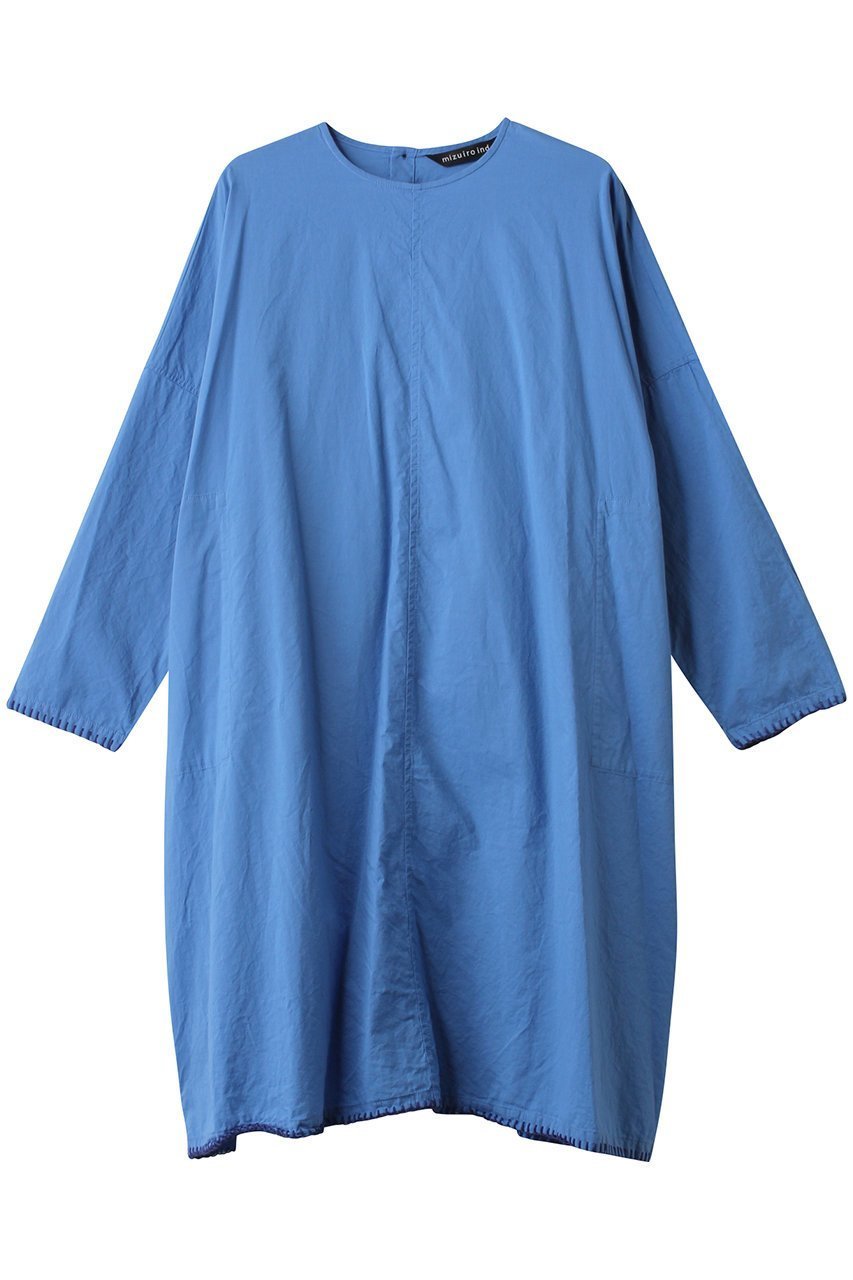 【ミズイロ インド/mizuiro ind】のblanket stitch wide OP ワンピース インテリア・キッズ・メンズ・レディースファッション・服の通販 founy(ファニー) 　ファッション　Fashion　レディースファッション　Fashion for Women　ワンピース　Dresses　チュニック　Tunic Tops & Dresses　チュニック　Tunic, Long Top　ハンド　Hand, Handmade　ブランケット　Blanket, Throw Blanket　ポケット　Pocket, Pocket Detail　blue|ID: prp329100004343855 ipo3291000000032883398