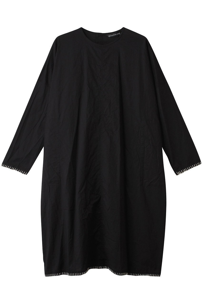 【ミズイロ インド/mizuiro ind】のblanket stitch wide OP ワンピース インテリア・キッズ・メンズ・レディースファッション・服の通販 founy(ファニー) 　ファッション　Fashion　レディースファッション　Fashion for Women　ワンピース　Dresses　チュニック　Tunic Tops & Dresses　チュニック　Tunic, Long Top　ハンド　Hand, Handmade　ブランケット　Blanket, Throw Blanket　ポケット　Pocket, Pocket Detail　black|ID: prp329100004343855 ipo3291000000032883402