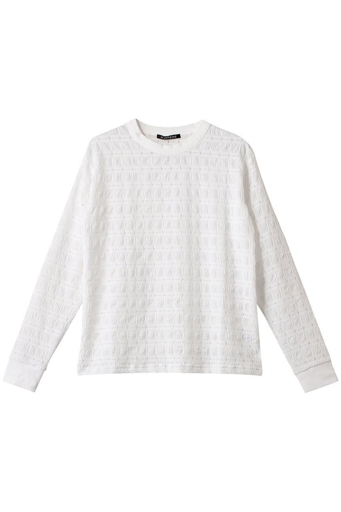 【ミズイロ インド/mizuiro ind】のsheer pattern long T Tシャツ インテリア・キッズ・メンズ・レディースファッション・服の通販 founy(ファニー) https://founy.com/ ファッション Fashion レディースファッション Fashion for Women トップス・カットソー Cut & Sew Tops シャツ・ブラウス・オフィスカジュアル Elegant Blouses & Button-Ups ロングTシャツ・Tシャツ Longline T-Shirts & Tees カットソー・ベーシックTシャツ Cut-and-Sewn Tops / Stretch Tees & Basics アイレット Eyelet Lace シアー Sheer, See-Through スリーブ Sleeve, Long Sleeve / Short Sleeve ロング Long, Long-Length エレガント 上品 Elegant |ID: prp329100004343857 ipo3291000000032884594
