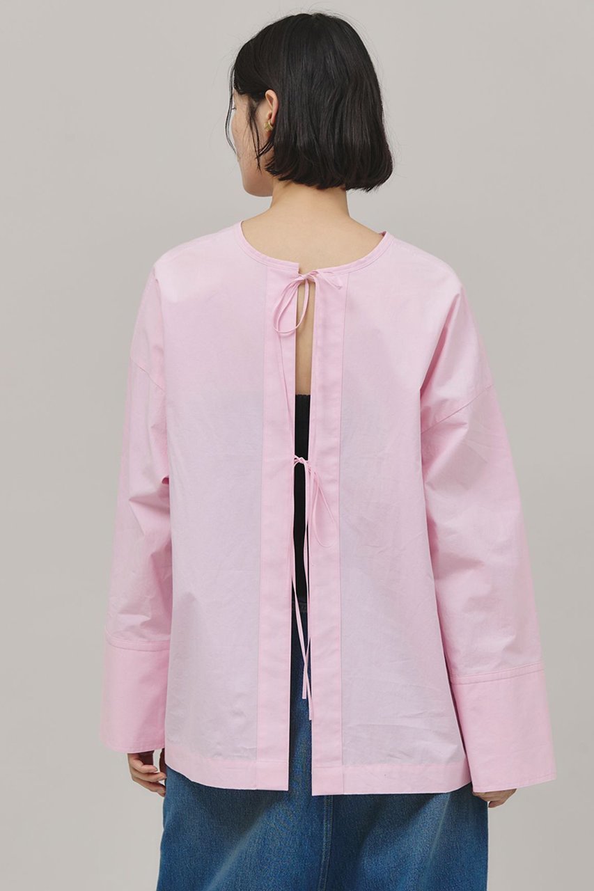【カレンソロジー/Curensology】の2WAYリボンブラウス インテリア・キッズ・メンズ・レディースファッション・服の通販 founy(ファニー) 　ファッション　Fashion　レディースファッション　Ladies' Fashion Online　トップス・カットソー　Tops/Tshirt　シャツ/ブラウス　Shirts/Blouses　コンパクト　Compact　シンプル　Simple　スリーブ　Sleeve　タイプライター　Typewriter　フェイス　Face　リボン　Ribbon　ロング　Long　再入荷　Restock/Back In Stock/Re Arrival　ピンク|ID: prp329100004343858 ipo3291000000032613783